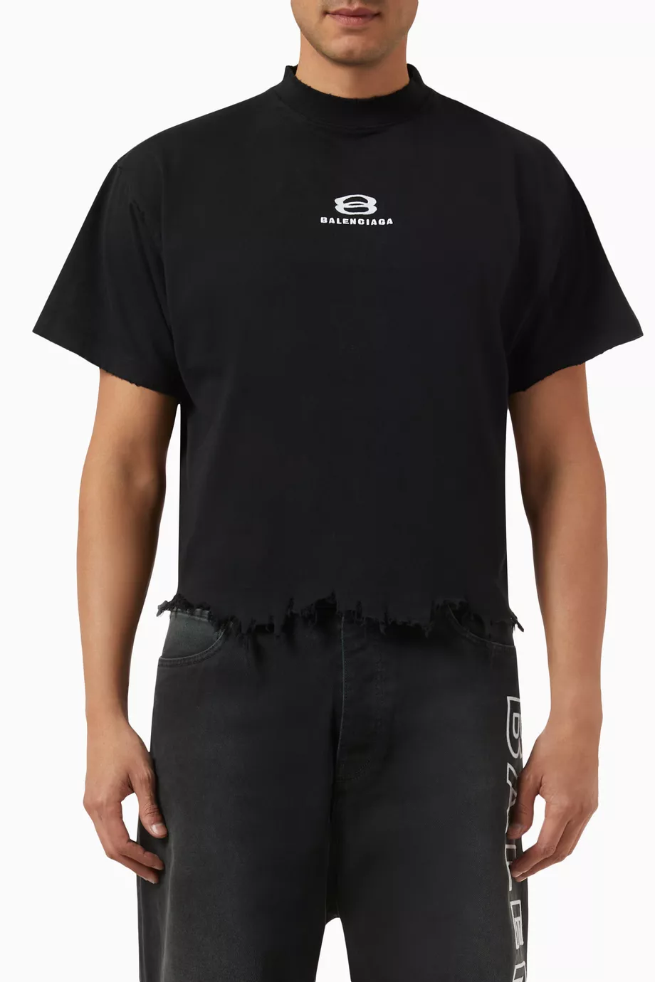 Buy Balenciaga Black Unisex Unity Sports Icon Cropped Large
