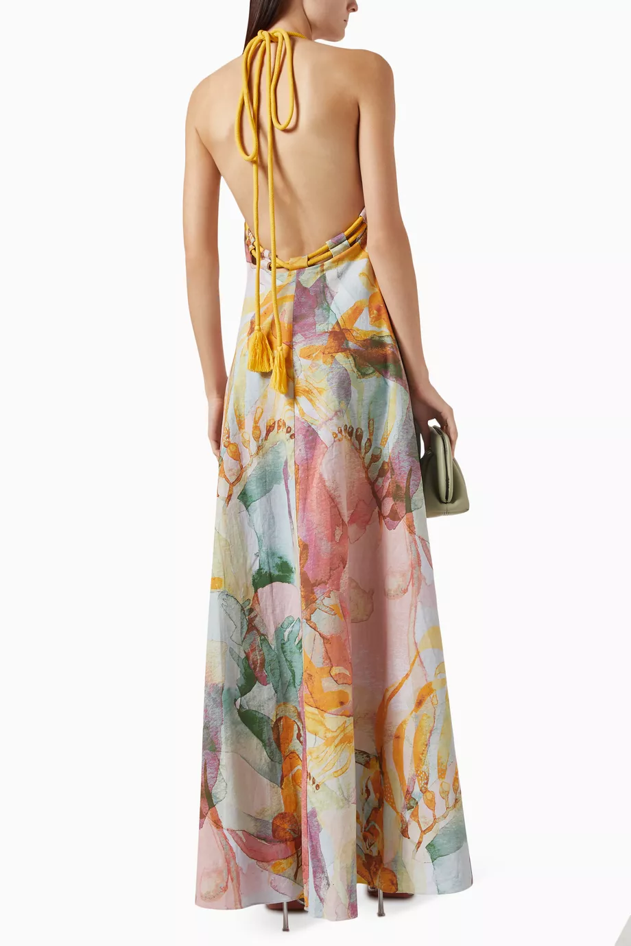 fitted top maxi dress Strapless Smocked Ruffle-Top Maxi Dress