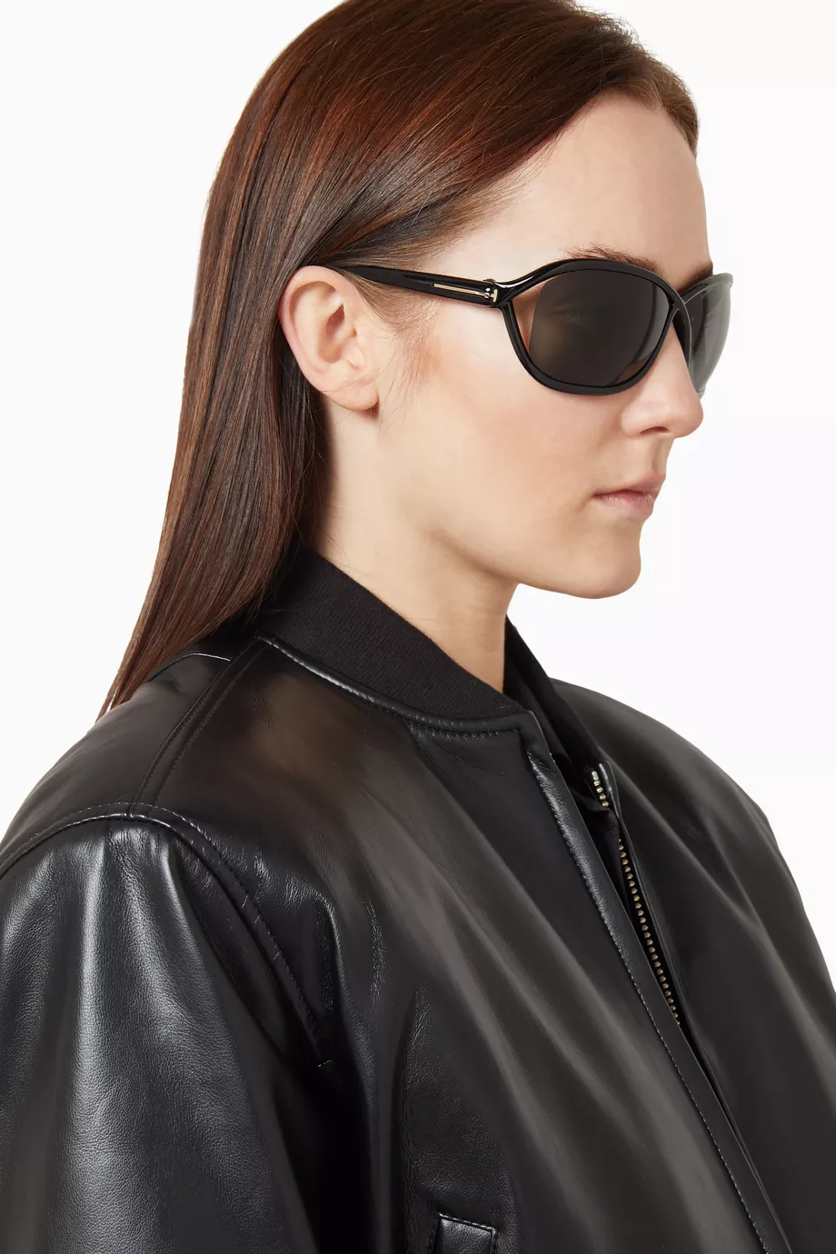 Buy Tom Ford Black Bettina Sunglasses in Injected Plastic  display picture 1
