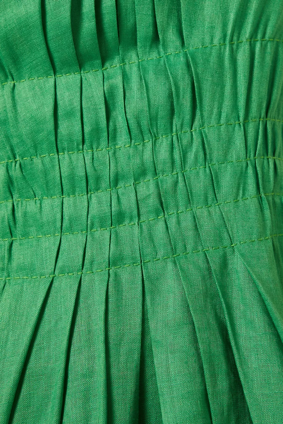 tory burch green linen dress Tory Burch Belted Linen Dress in Green