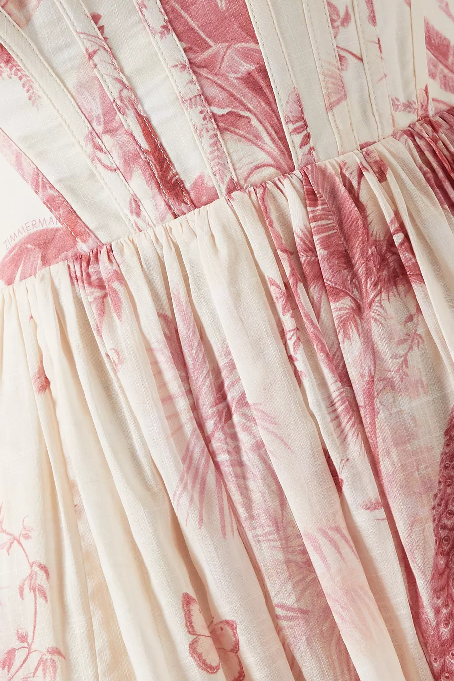 Buy Zimmermann Pink Waverly Corset Midi Dress in Cotton For Women Online |  Ounass Oman