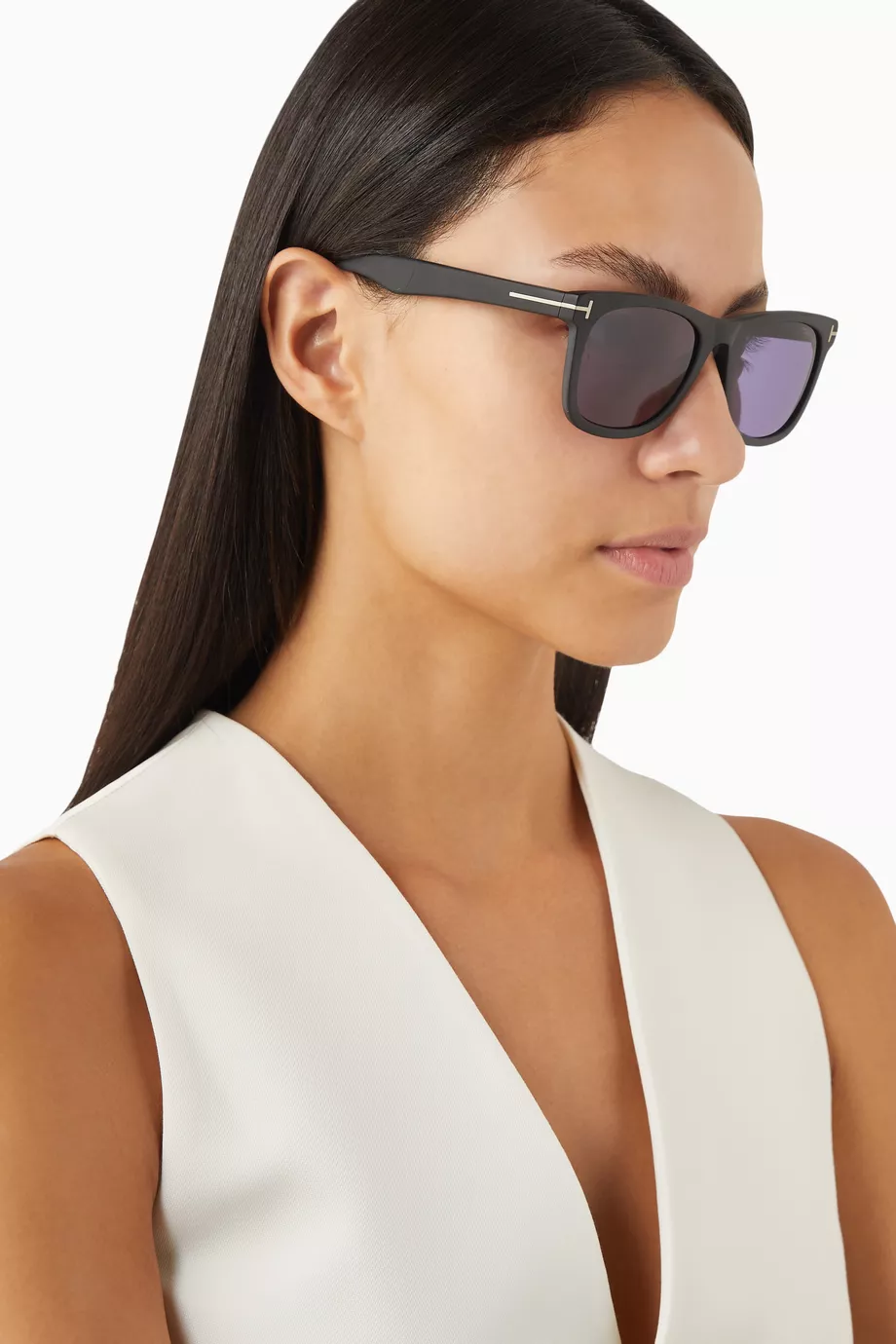 Buy Tom Ford Black Kevyn D-frame Sunglasses in Acetate For  display picture 2