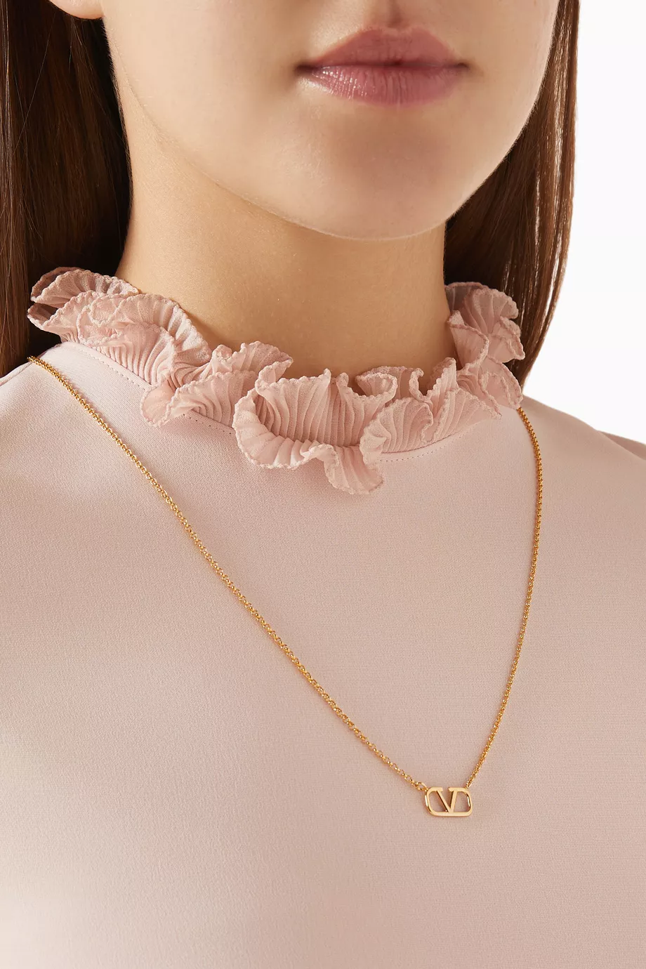 【Valentino Garavani】 VLogo signatureチェーン choker Vlogo Signature Metal Choker With Swarovski® Pearls for Man