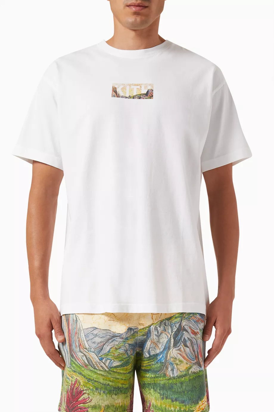 Buy Kith White x Columbia Yosemite Classic Logo T-shirt in Cotton