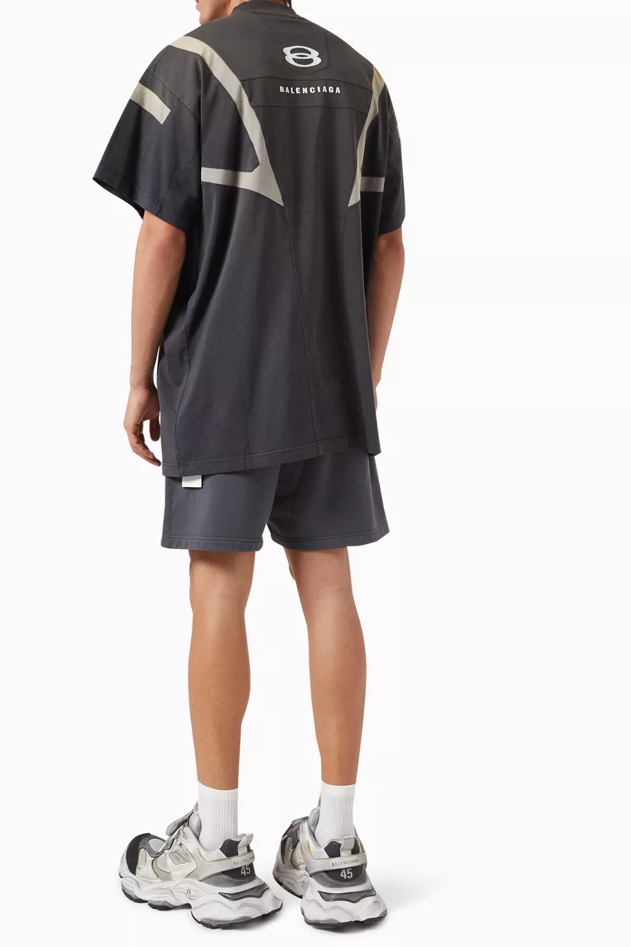 Buy Balenciaga Black Unity Sports Icon Biker Oversized T-shirt in
