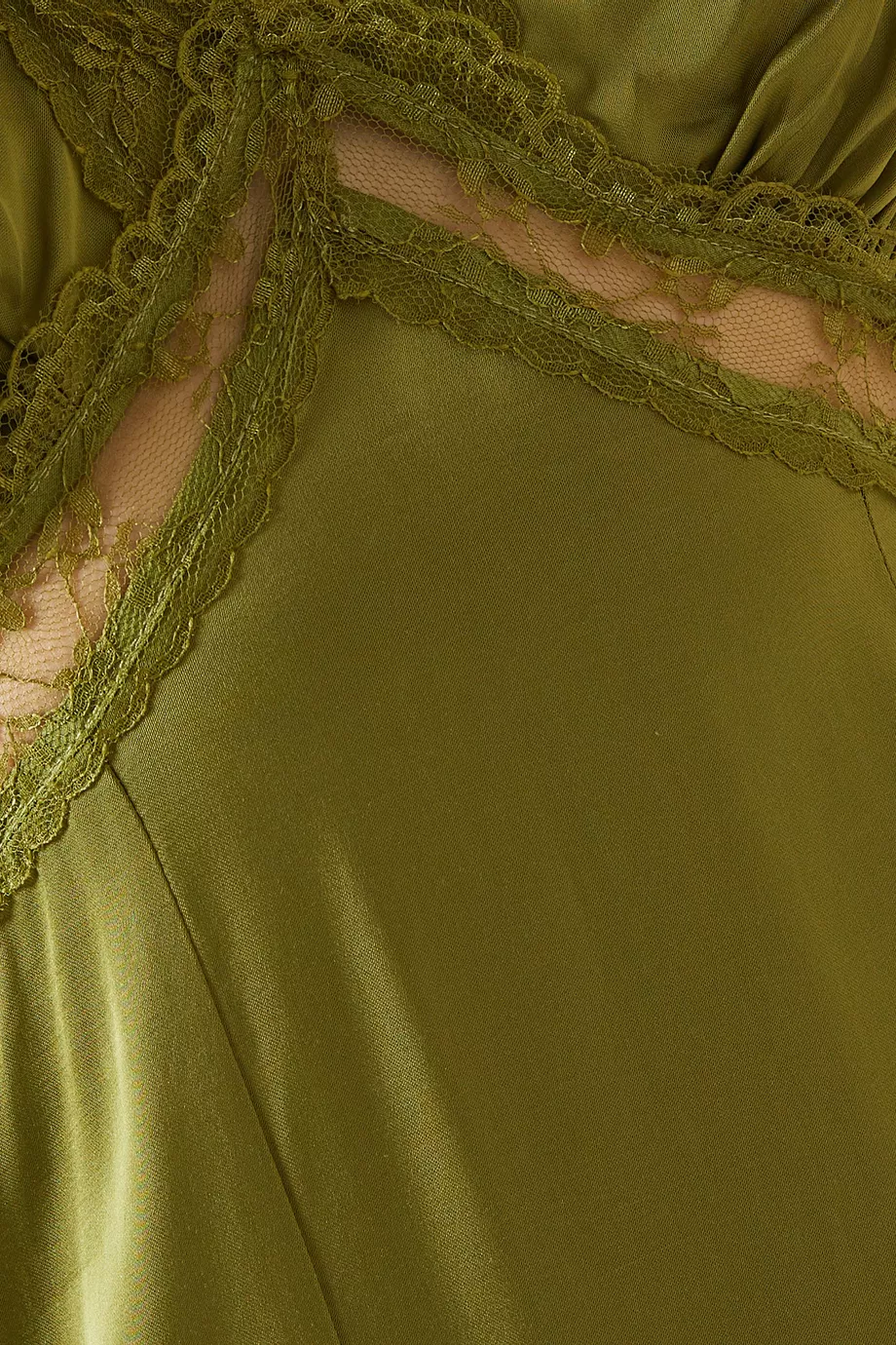 Buy Never Fully Dressed Green May Midi Dress in Viscose & Lace For Women  Online | Ounass Oman