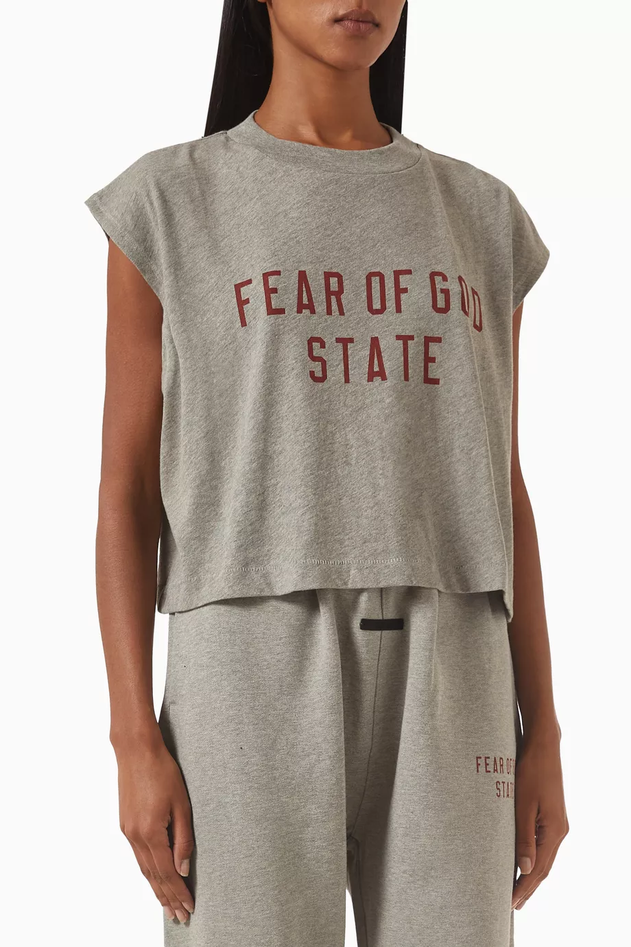 Fear of God グレー　ノースリーブ グレー（灰色）系 FEAR OF GOD ESSENTIALS(フィアオブゴッド