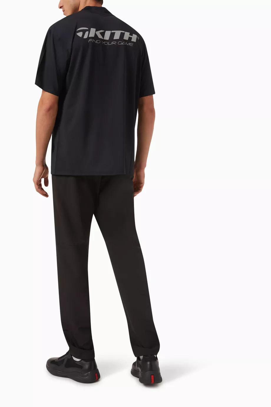 Buy Kith Black x Taylormade Mockneck T-shirt in Stretch Jersey For