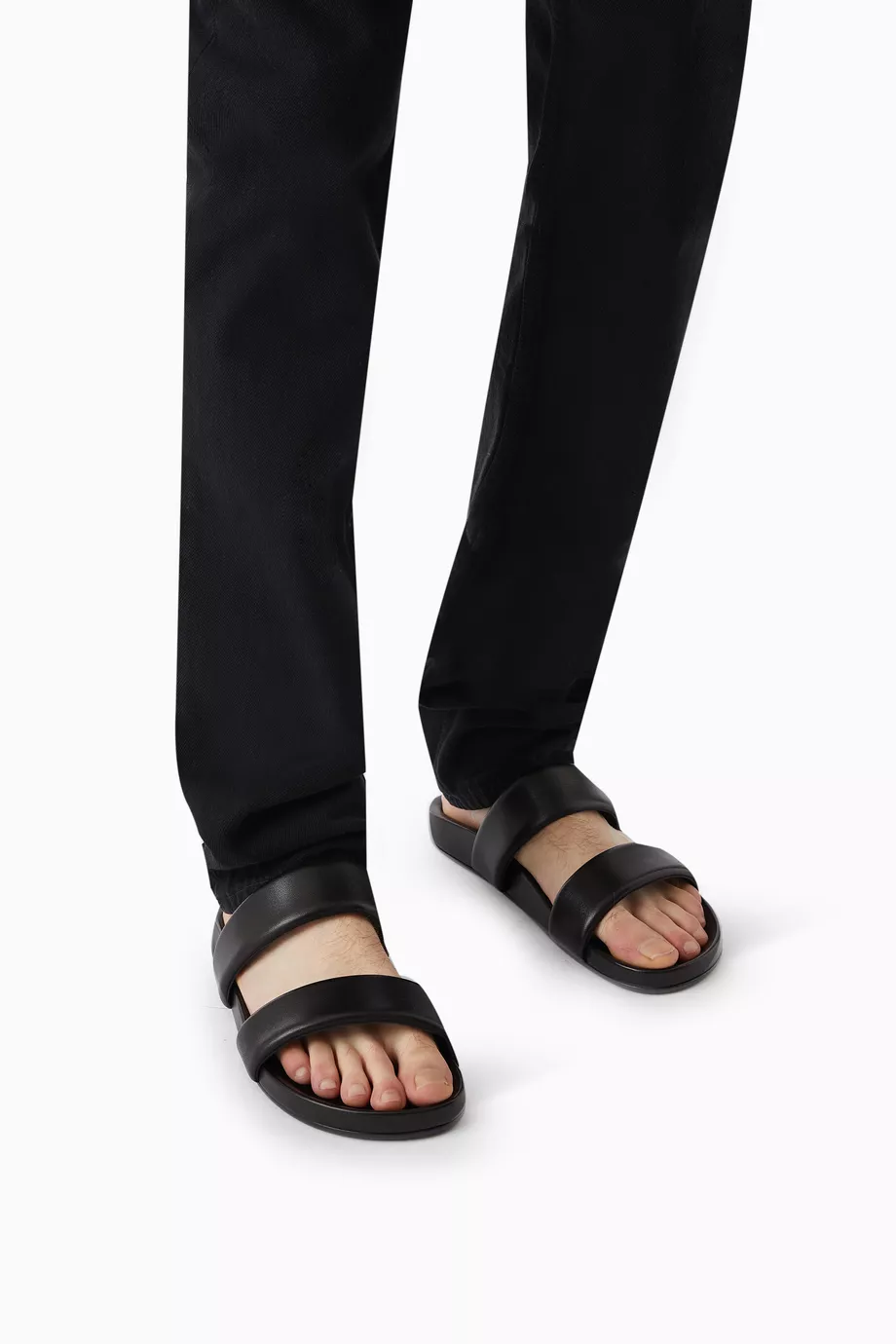 サンダル・ミュール Saint Laurent FW25 Sandals (315487 BDA001000) Saint Laurent - Tribute Brown Suede Flat Sandal | Mitchell