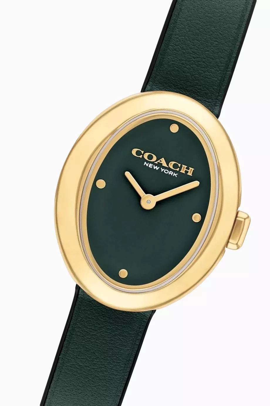 Buy Coach Green Sammy Quartz Leather watch, 22mm For Women Online