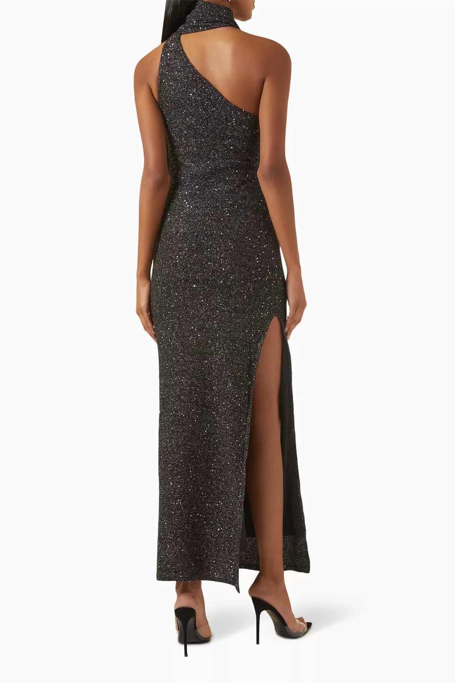 fitted lace wedding dress Asta Resort Jennifer Dress Charcoal Sequin main image 1
