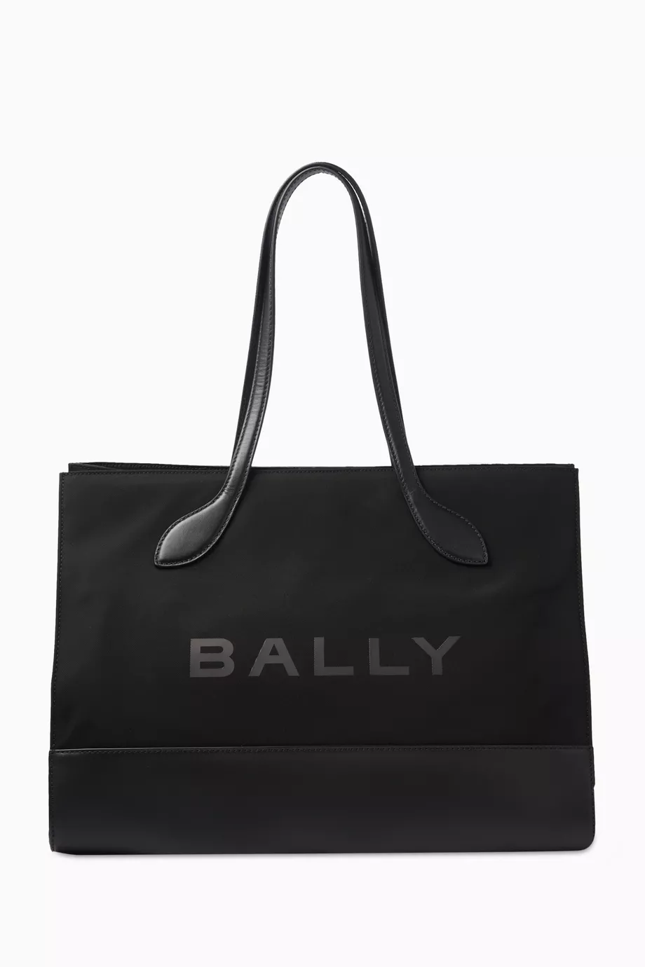 【関税&送料込】Bally Tote Bag Bar Keep On Bally Bar Keep On logo-print Tote | Neutrals | FARFETCH