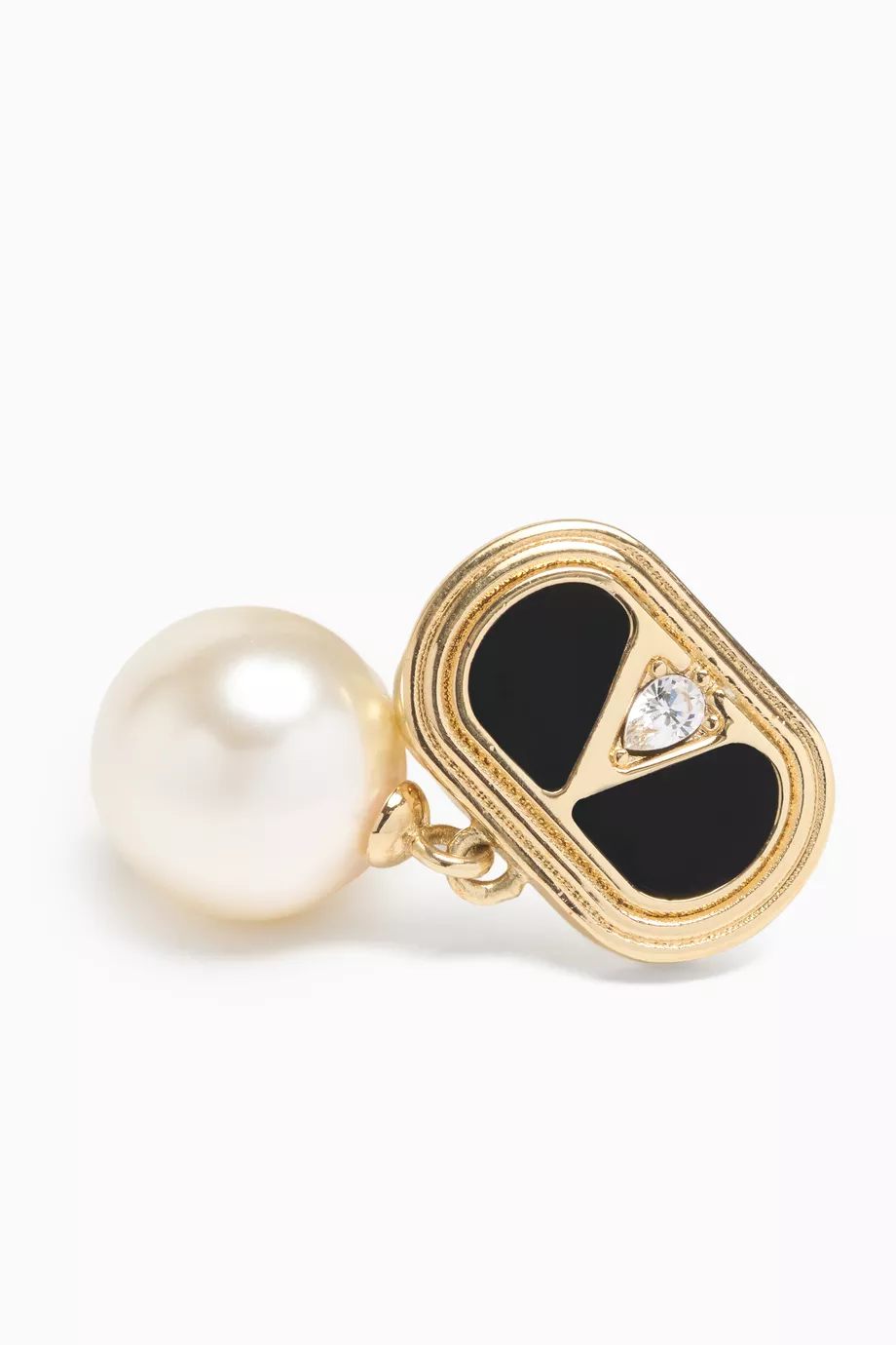【関税&送料込】Valentino Garavani Ovalette Earrings Valentino Garavani Metal V-Logo Ovalette Stud Earrings