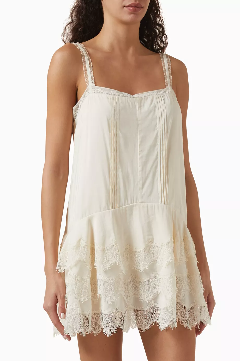 reformation cleodora mini dress Cleodora Lace Trim Minidress (Women)