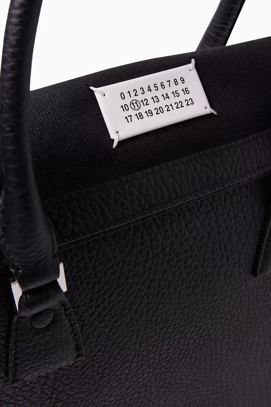Buy Maison Margiela Black Backpack in Grained Leather For UNISEX