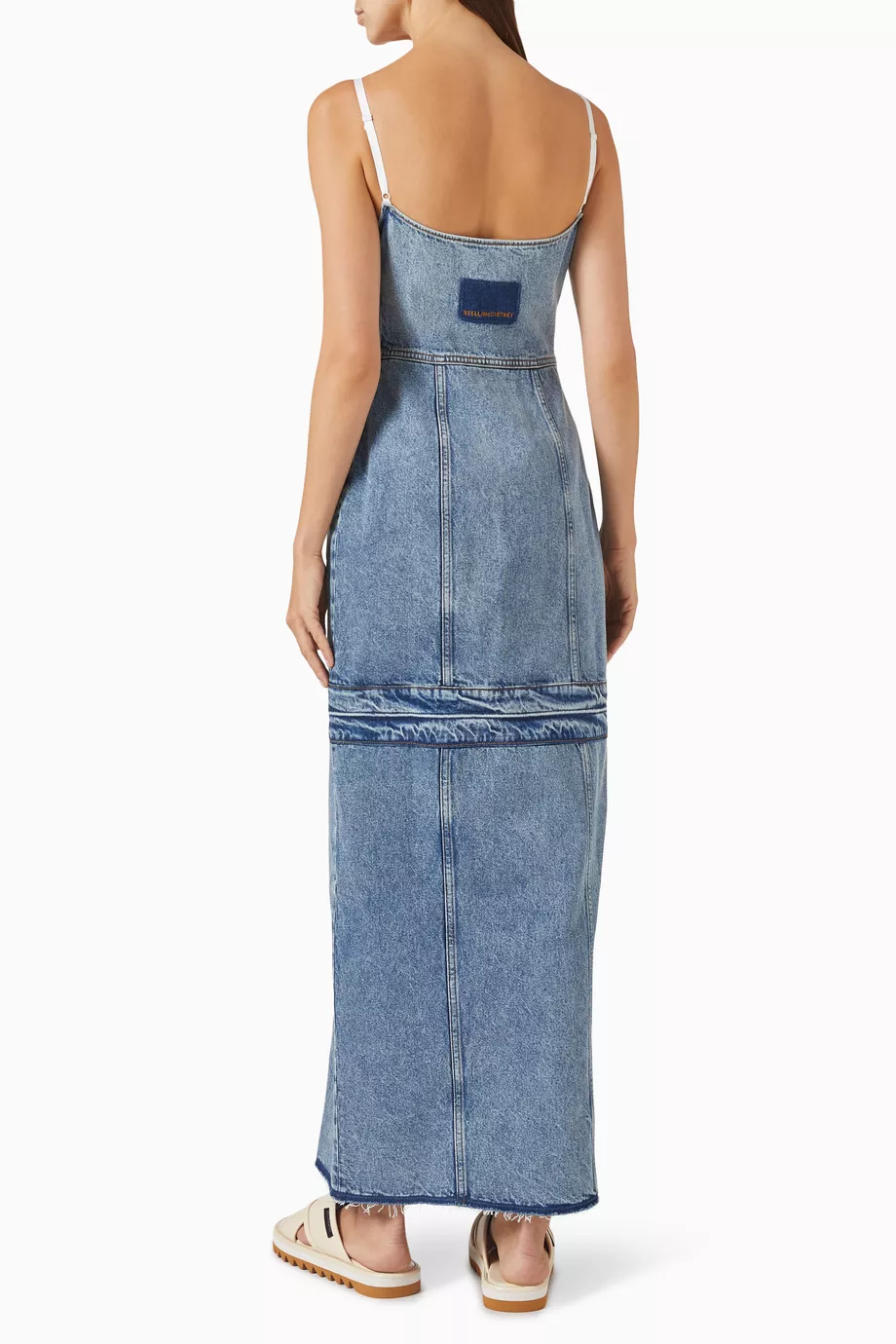 Buy Stella McCartney Blue Lace-trim Maxi Dress in Denim For Women Online |  Ounass Oman