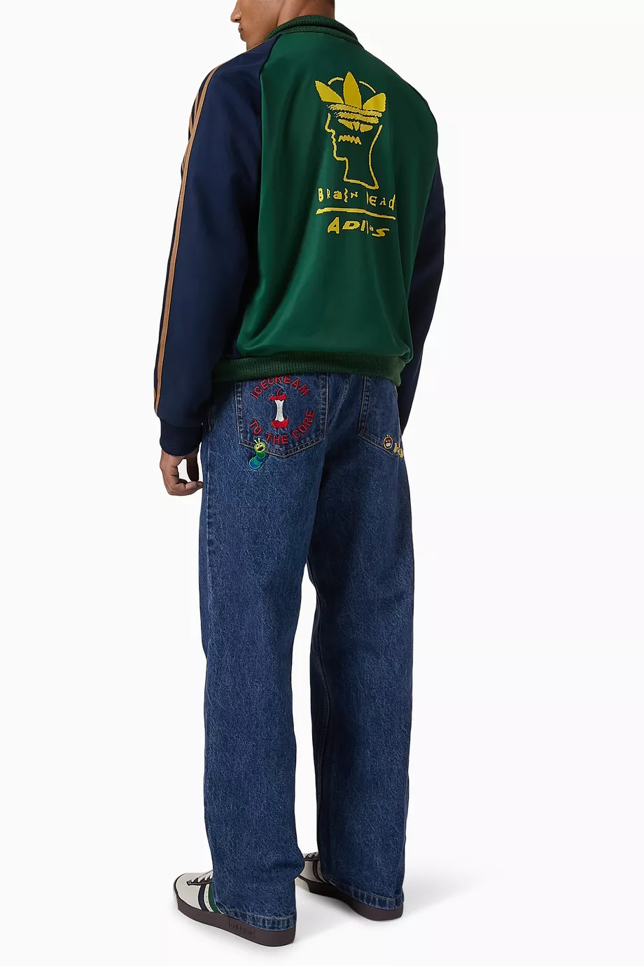 Buy adidas Multicolour x Brain Dead Track Jacket in Cotton Blend