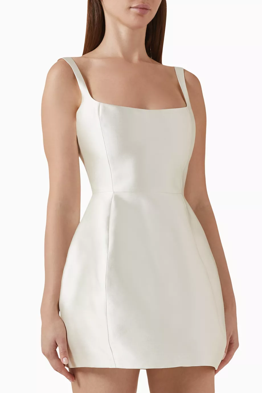 de la vali lola structured twill mini dress De La Vali Lola Mini Dress - Ivory