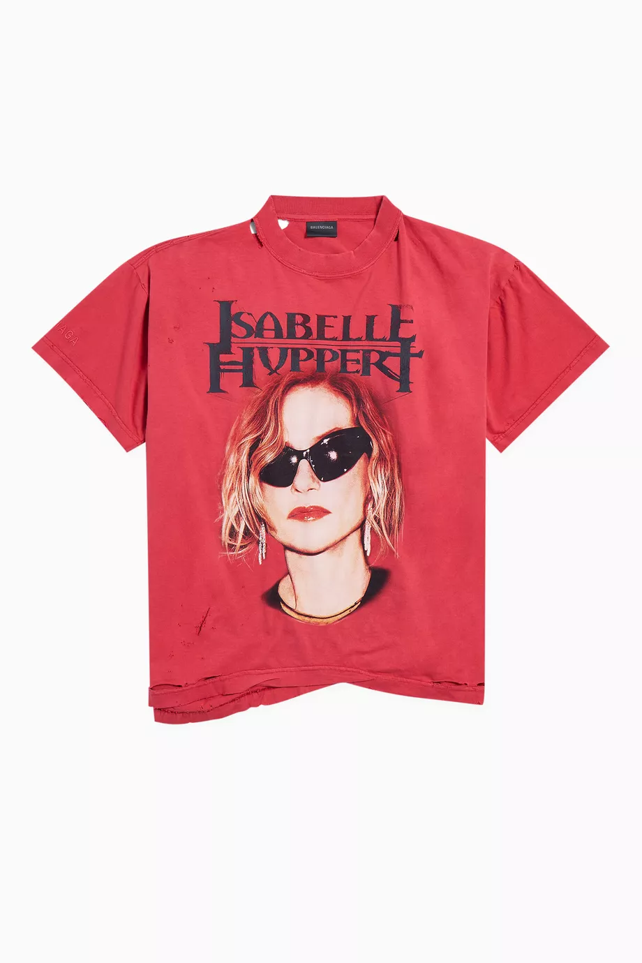 Buy Balenciaga Red Unisex Isabelle Boxy T-shirt in Cotton For