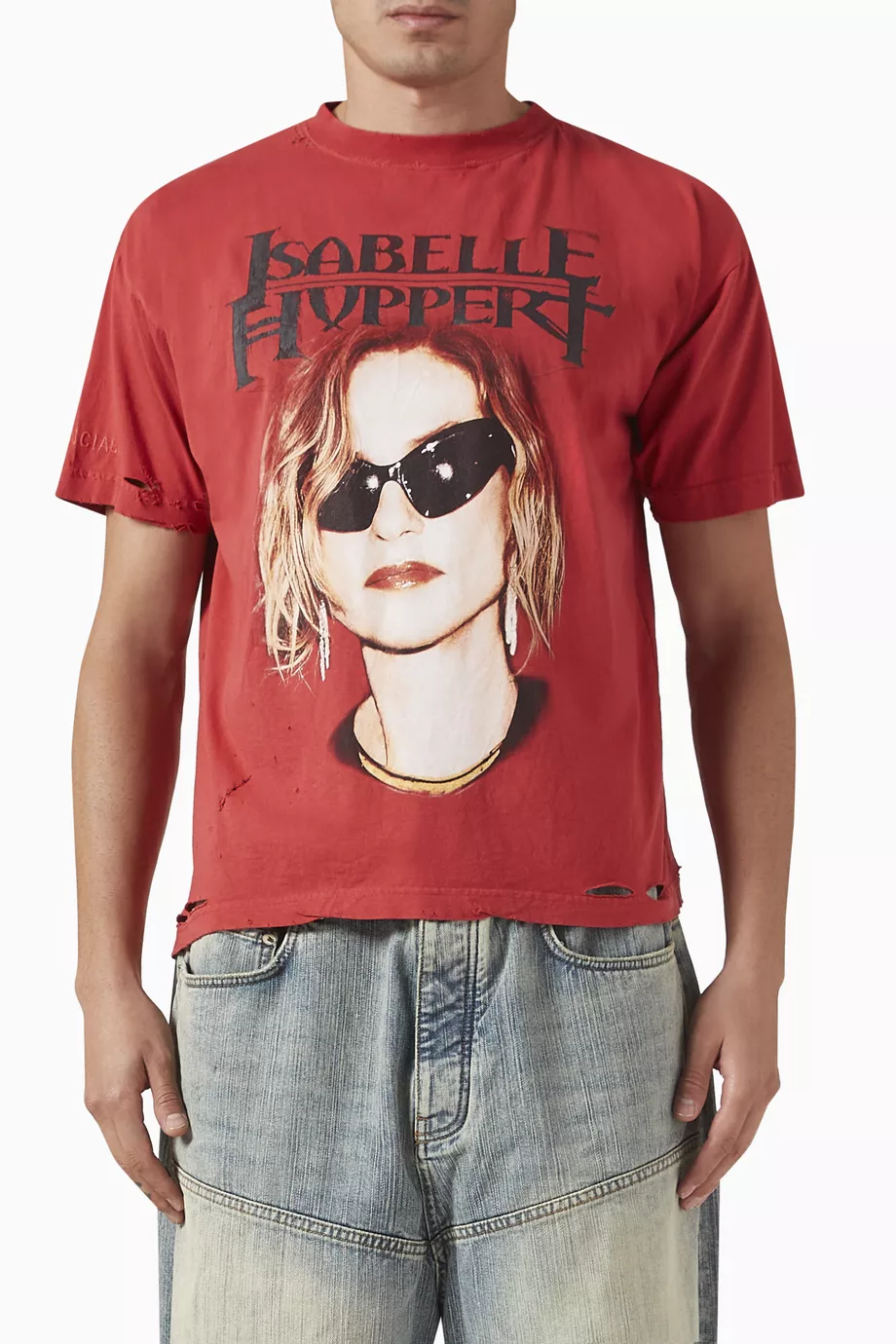 Buy Balenciaga Red Unisex Isabelle Boxy T-shirt in Cotton For