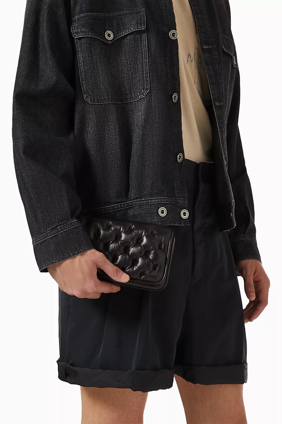 【MAISON MARGIELA】 GLAM SLAM PADDED NAPPA CROSSBODY BAG Maison Margiela Glam Slam Classique Small Nappa Leather