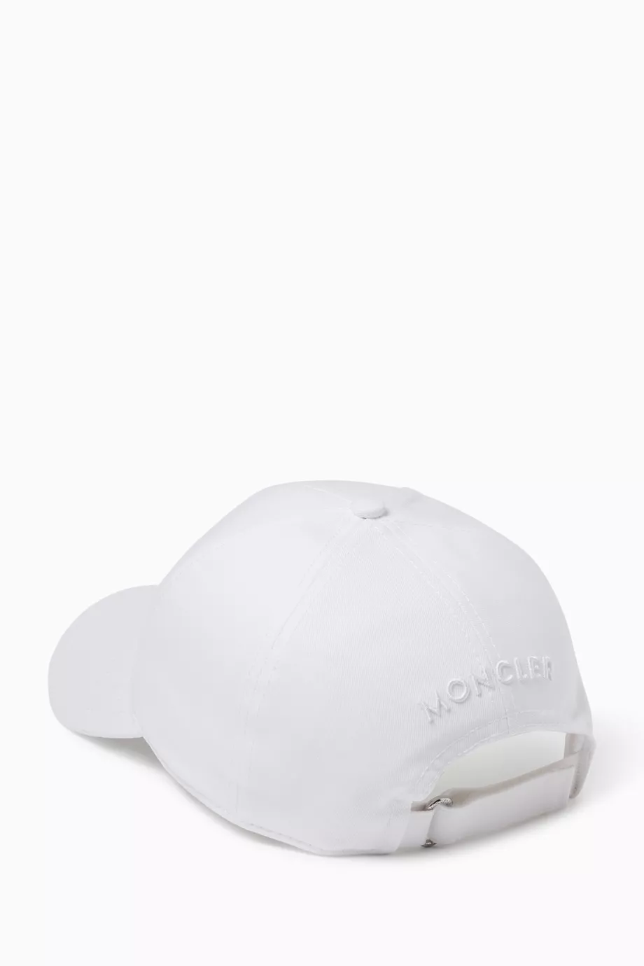 Buy Moncler White Logo-patch Baseball Cap in Canvas For Men Online