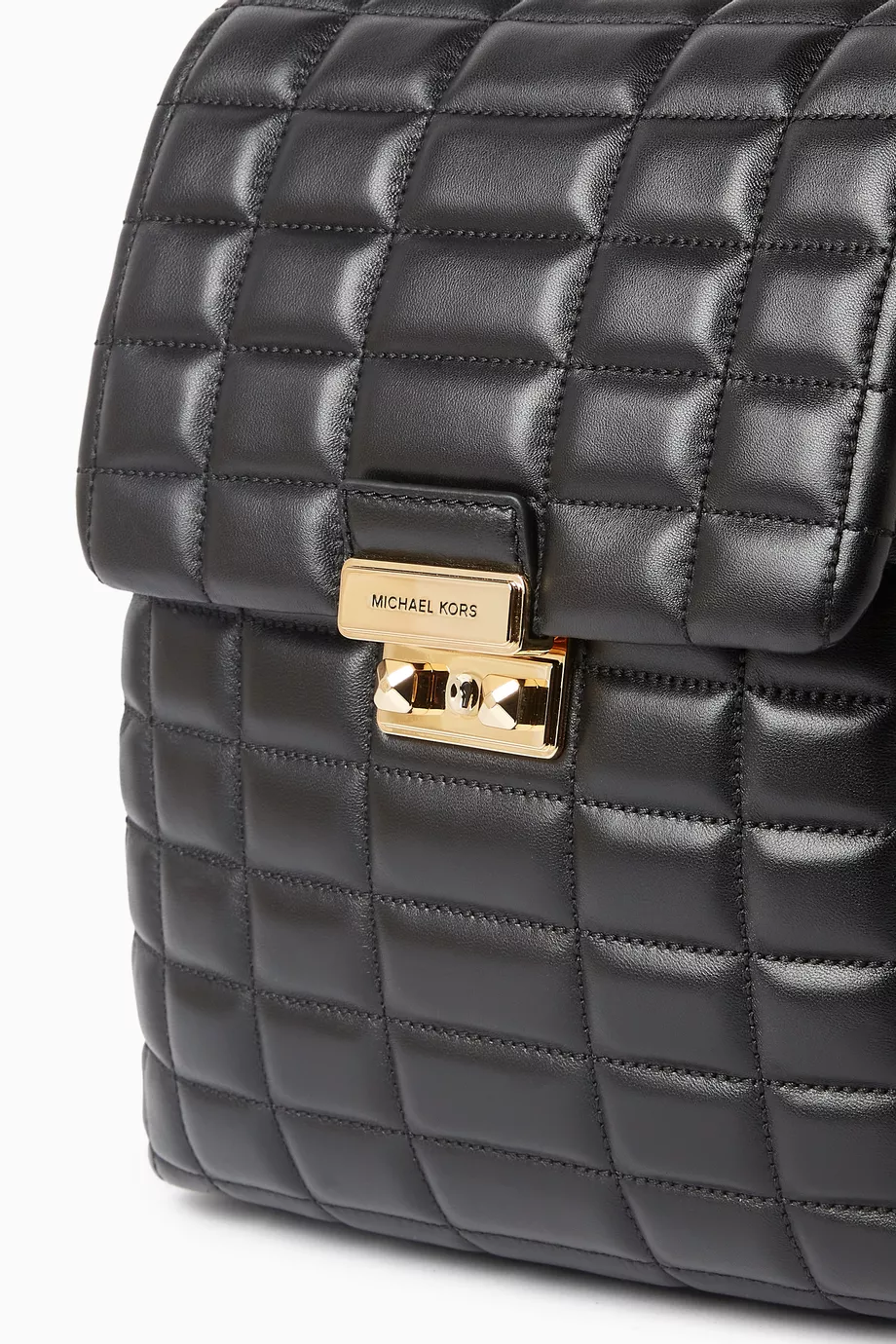 Buy Michael Kors Black Tribeca Small Backpack in Quilted  display picture 2