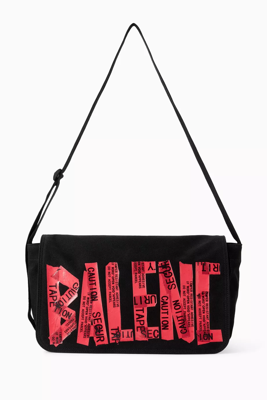 Buy Balenciaga Black Tape Type Messenger Bag For Men Online