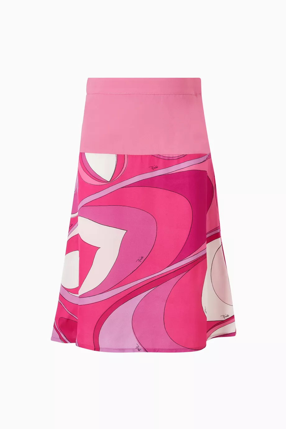 Buy Emilio Pucci Pink Abstract-print Skirt For Girls Online