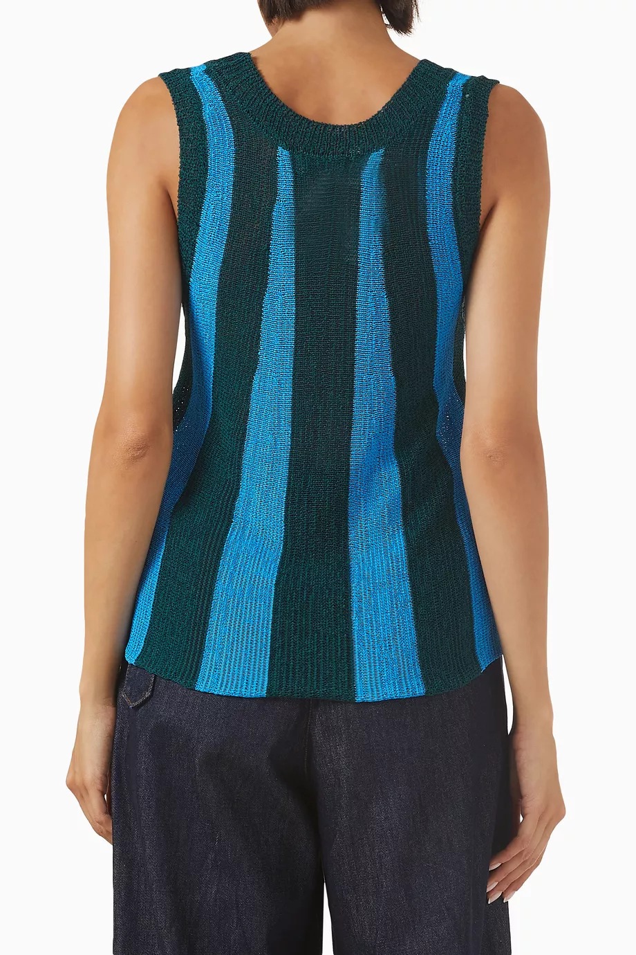 Buy Dries Van Noten Blue Toast Stripe Top For Women Online