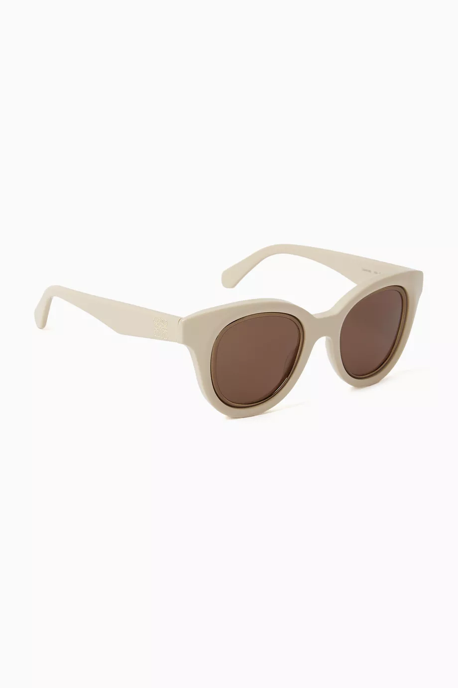 Buy LOEWE White Mini Anagram Butterfly Sunglasses in Acetate For