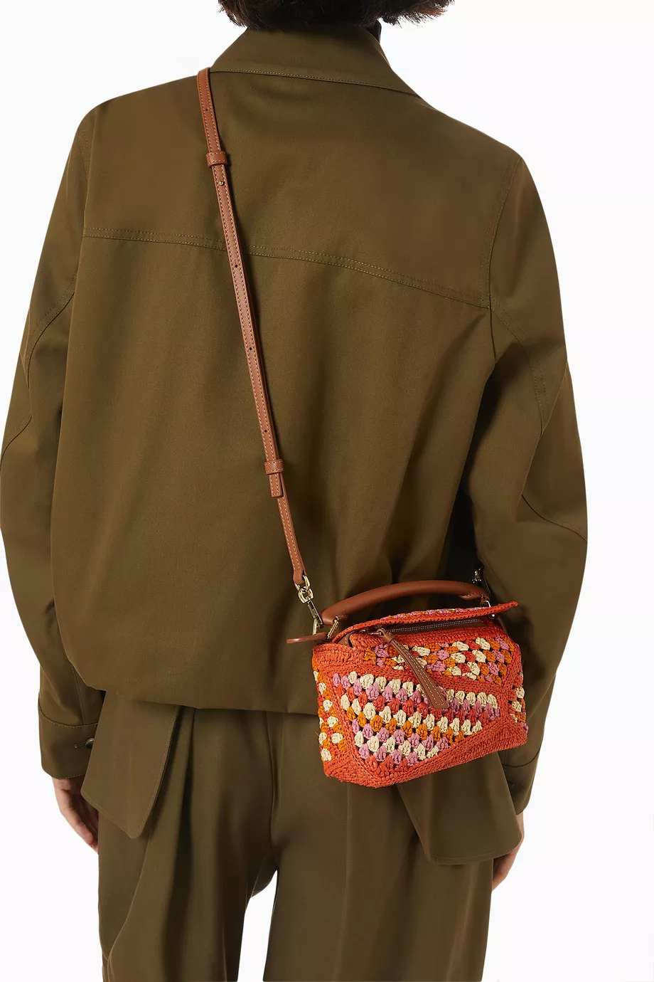 Buy LOEWE Orange x Paula's Ibiza Mini Puzzle Edge Top Handle Bag