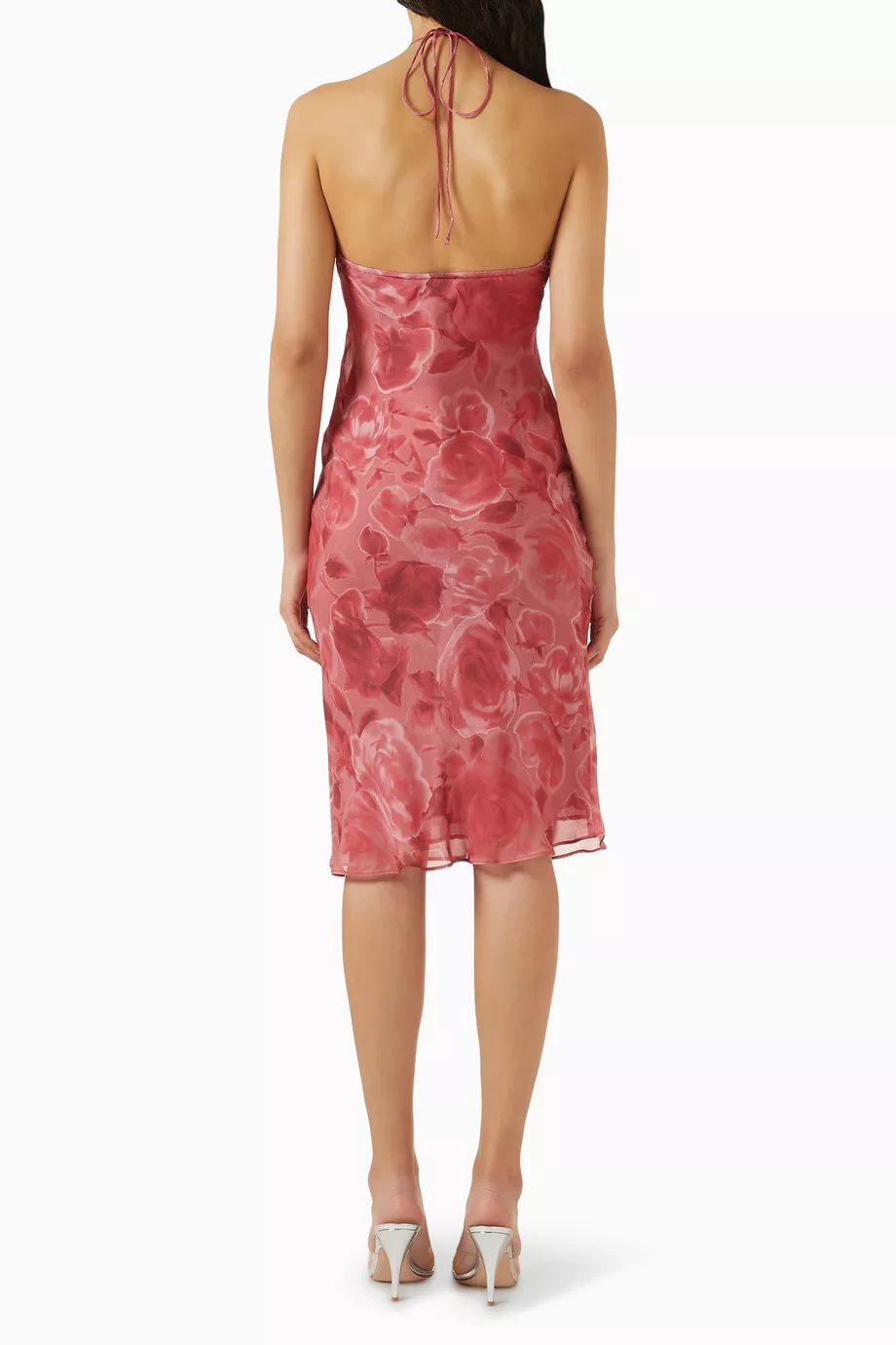 Buy Realisation Par Pink Electra Halterneck Dress in Silk For Women Online  | Ounass Oman