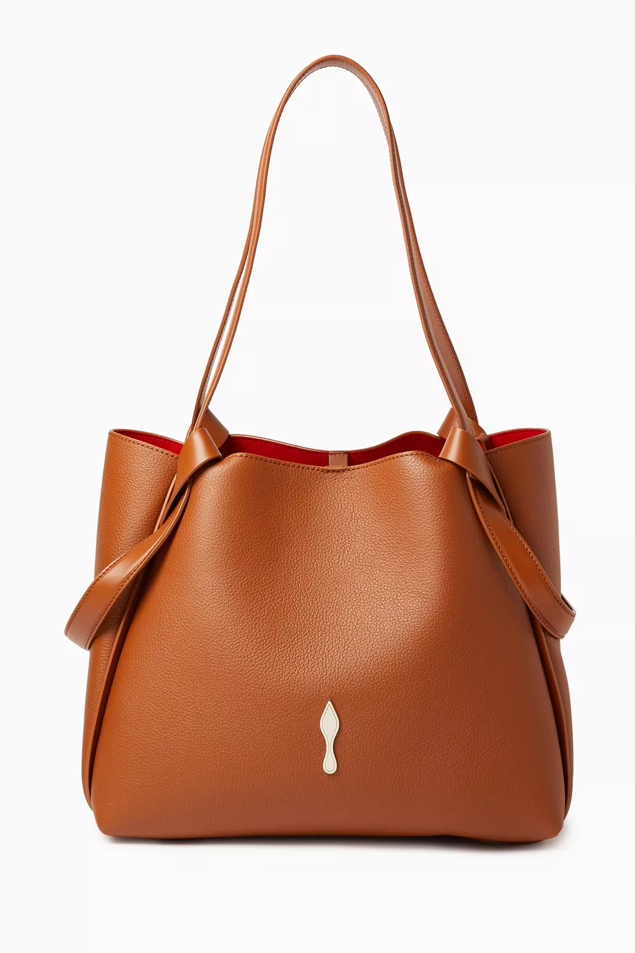 Buy Christian Louboutin Brown Small Bettina Tote Bag in Leather